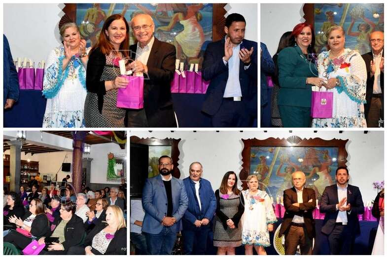 Momentos del acto de reconocimiento de anoche (Foto Antonio Alí)